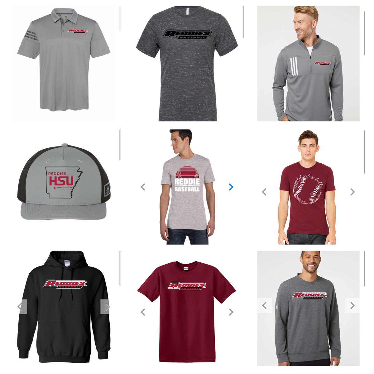 Our online store is OPEN! Time to stock up on Reddie Baseball gear! store.printmaniatees.com/hsu_baseball/s…