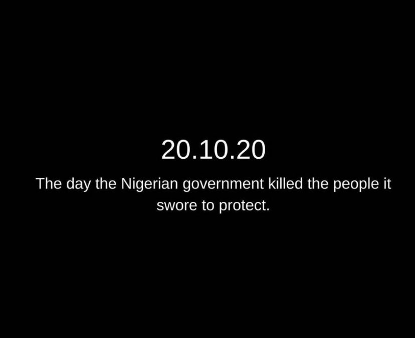 kxng_edz's tweet photo. Never forget, may the lives lost here rest in heavenly peace 🙏🏾🇳🇬💚 https://t.co/75WdxomJgQ
