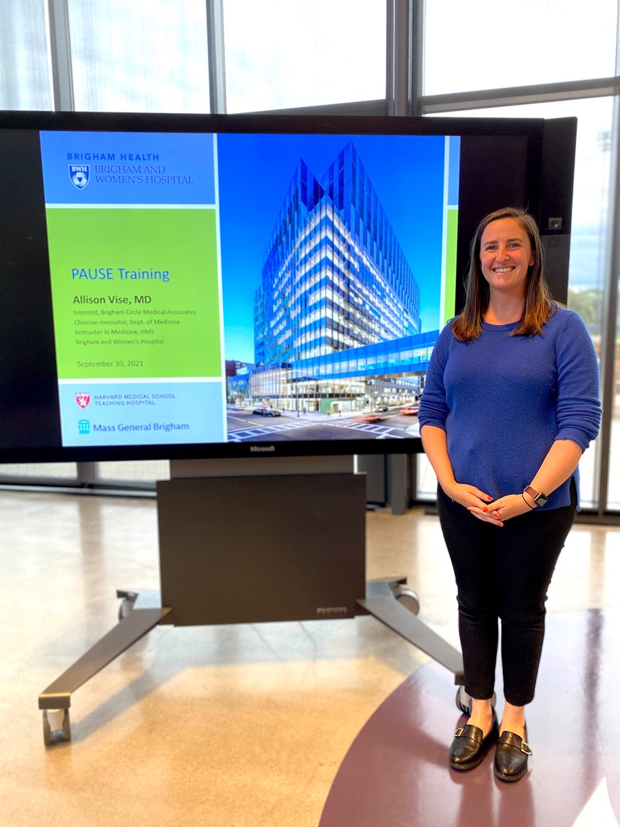 Such a treat to teach the 
<a href="/BrighamMedRes/">Brigham and Women's Medicine Residents</a> PGY2 class #PAUSE, our tool for emotional #debriefing 

Got to see these brilliant clinician-leaders (&amp; friends) IN PERSON 🥰 

Thanks to @SubhaRamani @DrJoelKatz for the invite &amp; <a href="/SuffolkBuilds/">Suffolk Construction</a> for the hospitality &amp; space!