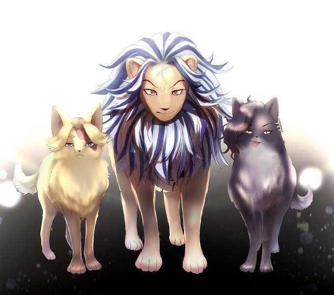 黒🐉擬獣化🐾   🦁寿と柴ミッチが描きたかった、満足 
