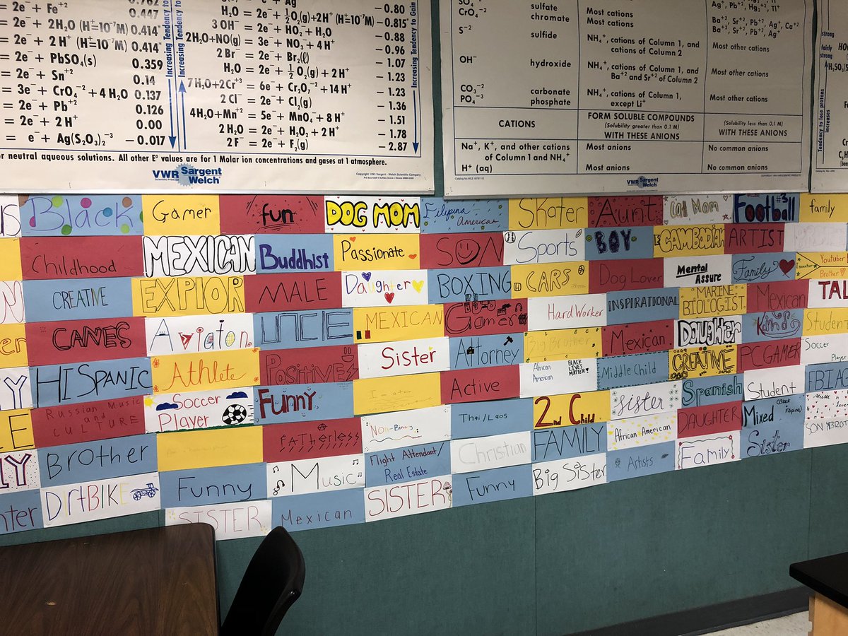 bailey_teacher's tweet photo. Thank you @dwilkssea I did the identity activity you sent, and here are the results. Some good convos from kids. https://t.co/pGDC9mQOyp