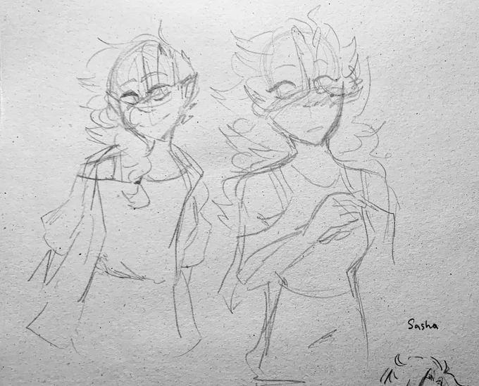 redrew some stuff from my old sketchbook. this was during the time i watched Aphmau a lot lmao 