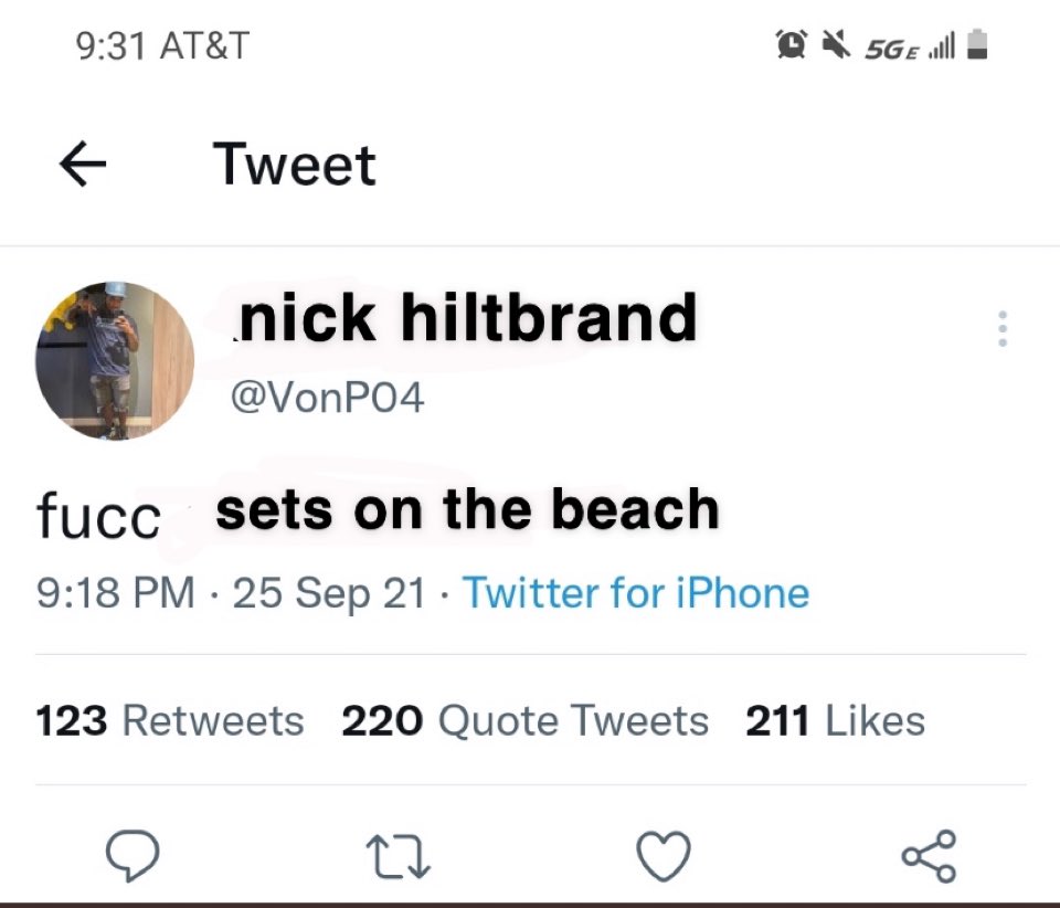 Safe to say Nick Hiltbrand’s career with SOTB is hanging by a thread.