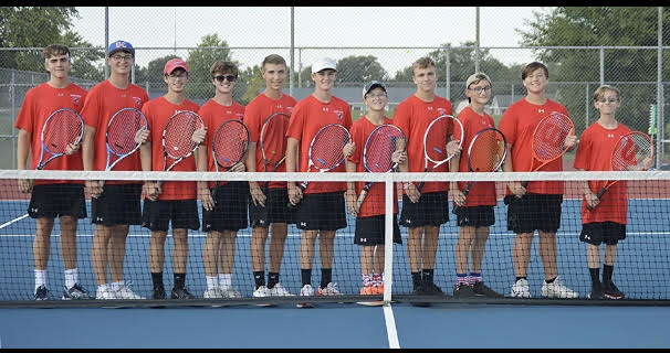 UC_Athletics's tweet photo. Your UC Indians Tennis team is your 2021 Sectional Champs. The boys defeated Jay County 3-2 in the Championship. #UCpride #Champs https://t.co/o5mfWWqojg