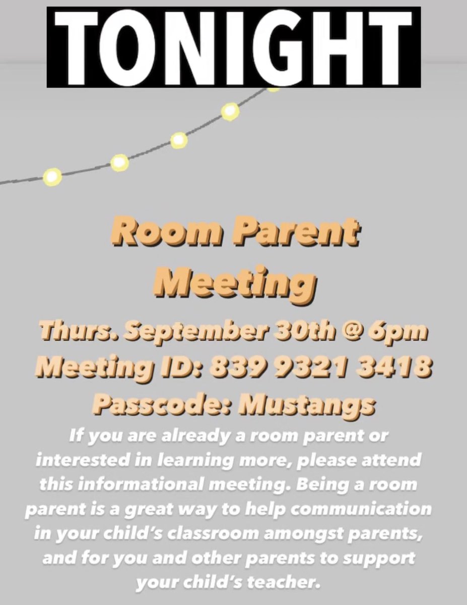 germainacademy's tweet photo. Room parents &amp; those possibly interested in being a room parent…TONIGHT @ 6pm https://t.co/4zsJrWM5T1