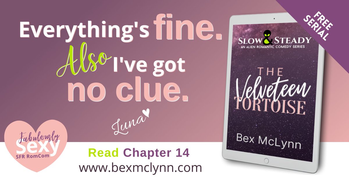 Still hustling to get all caught up...
💜THE VELVETEEN TORTOISE💜
 CHAPTER 14 – FINISHED
bexmclynn.com/slow-and-stead…
(As well as chapters 15 and 16😅)