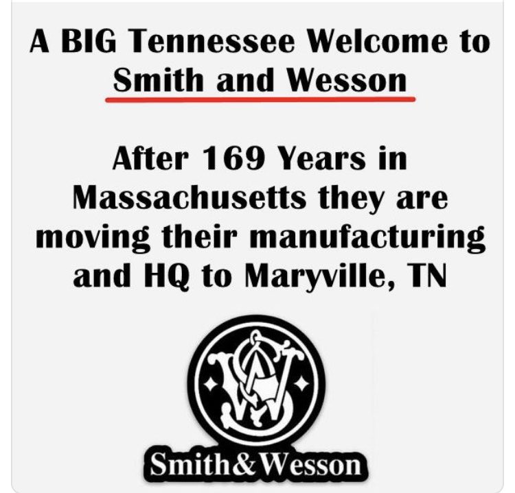 dr_palazzolo's tweet photo. Big win for 2A, Smith &amp; Wesson &amp; the Volunteer State. #2A https://t.co/of3LvMzham