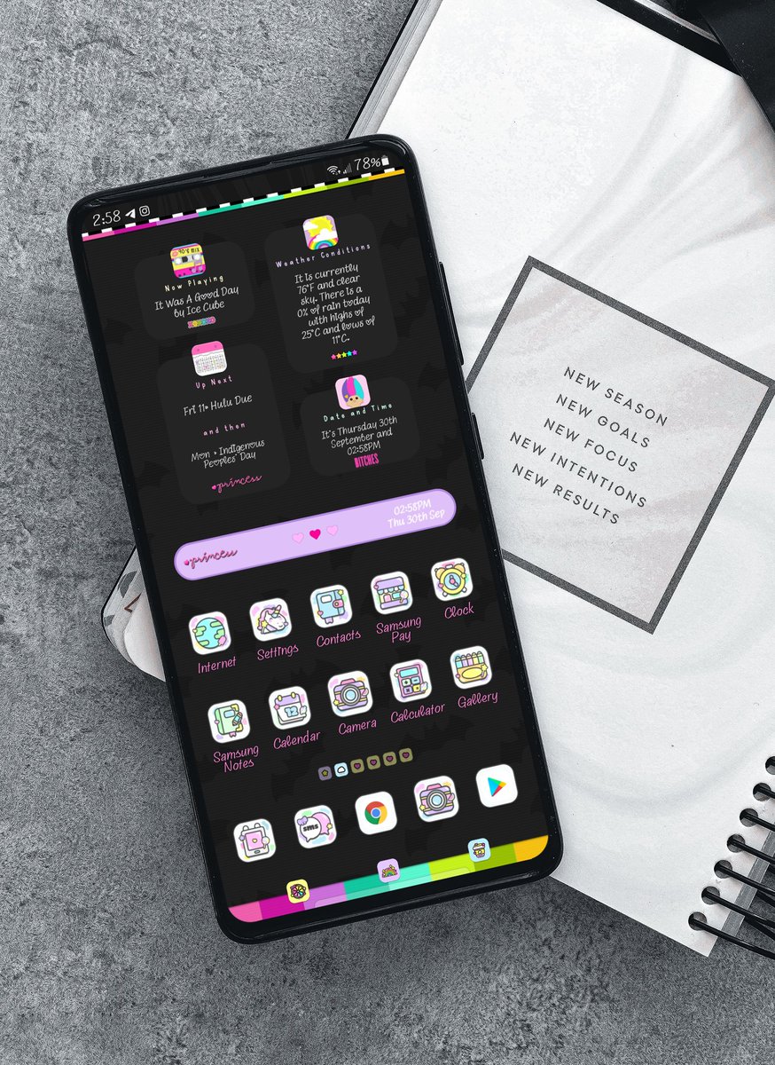 missnikkibabexo's tweet photo. My Home Screen
-Wall by @eviedoll0417
-Widgets by @LouBeccaXO & I edited them for personal use
-Icons are from the Galaxy Theme Store
-Fonts by Me
#screensbynikki #note20ultra #hishoot #android #androidstock #myhomescreen #myscreenoftheday #Samsung https://t.co/GRgZWqDDVY