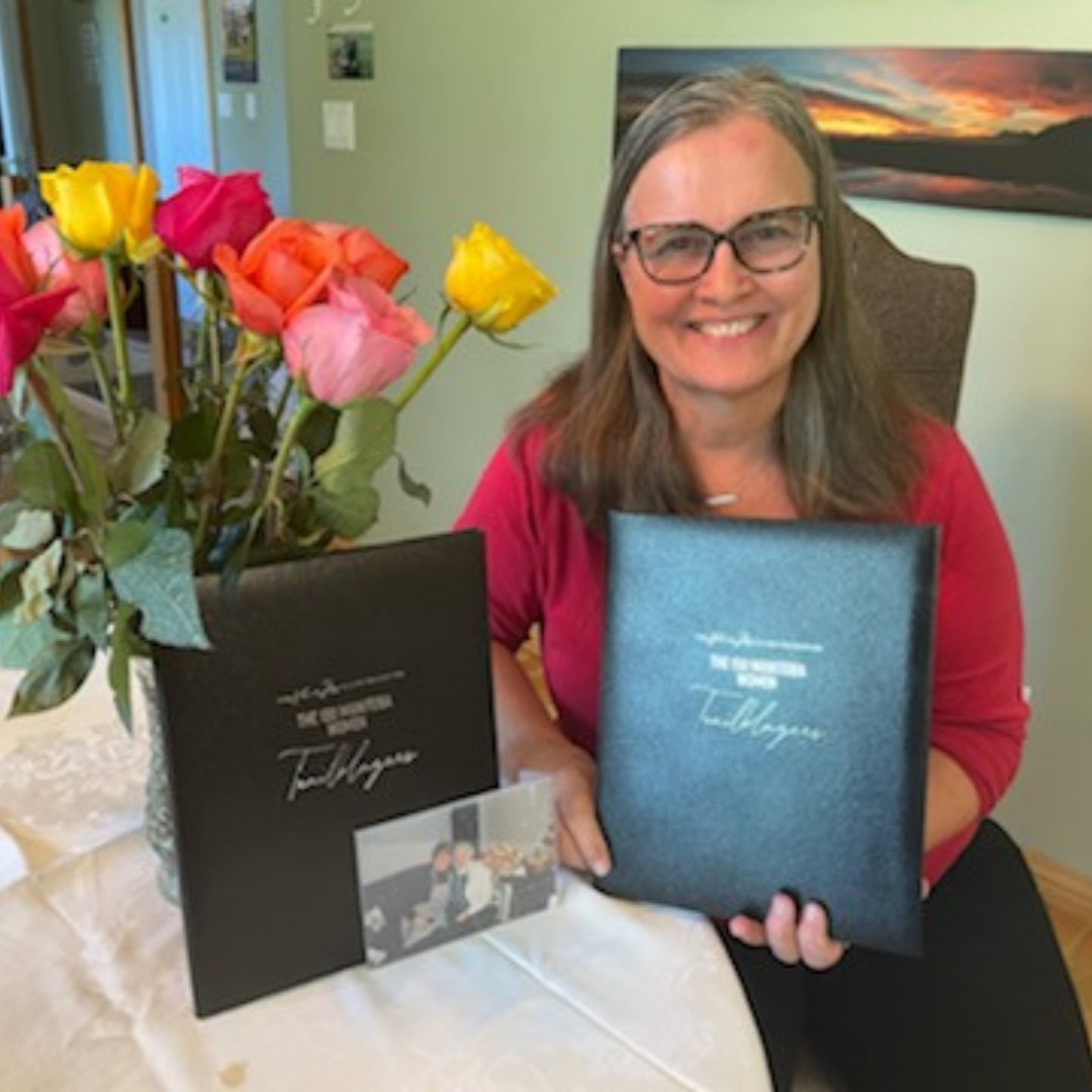 ElaineFroese's tweet photo. Taking some time to reflect on what a great honour it is to be recognized along with my mother Lois Edie as two of the 150 Manitoba Women Trailblazers.
..
#farmcoach #farmfamily https://t.co/hMUnM0UqoV