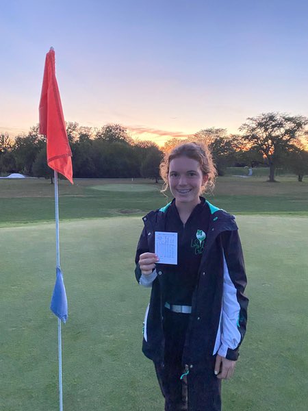 What a week for JAMIE OPFER!!!!!  On Tuesday she qualifies for Districts after finishing 2nd overall at Sectionals…..tonight she caps her week by firing a 38 at Mills Creek to set a new Girls Golf 9 Hole School Record!   Congratulations Jamie…..keep up the great work!!!