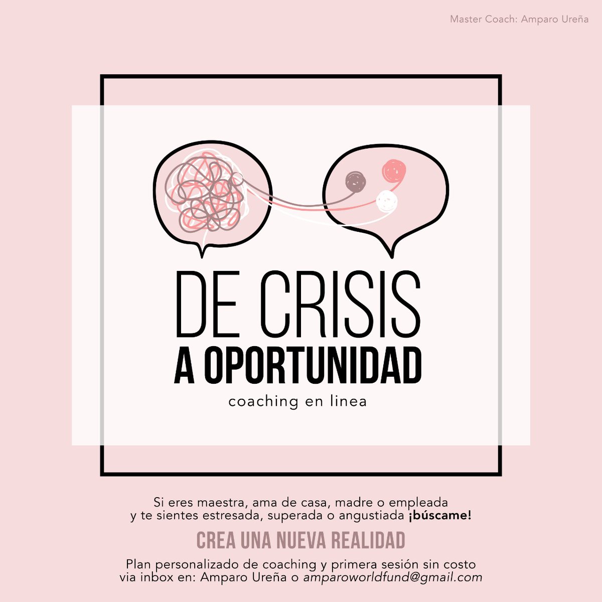 ampa2015's tweet photo. si necesitas acompañamiento te ofrezco la primera sesión gratuita experiencia en coaching ejecutivo, de transicion profesional, y educativo https://t.co/Goio1sq3Mi