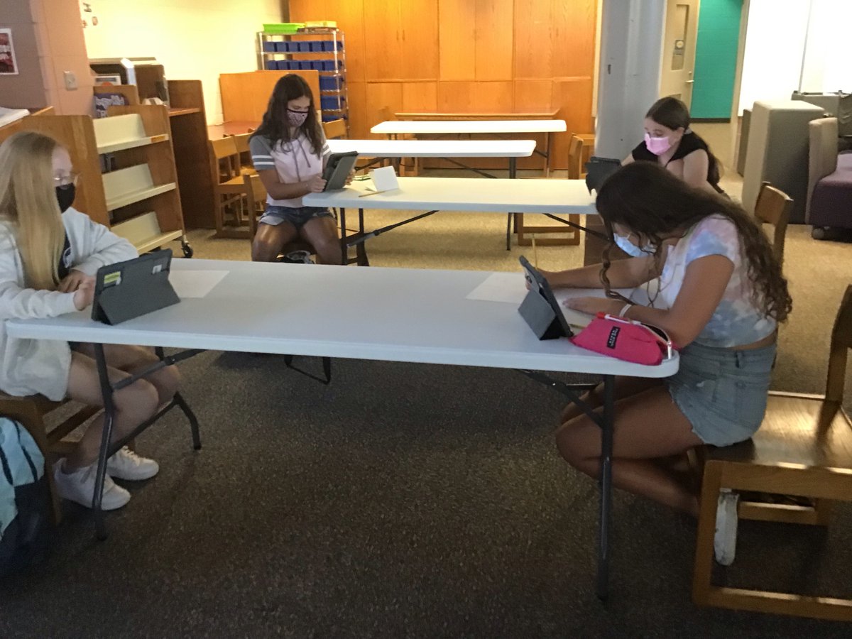 Century Junior High NJHS members working on posters to promote our October service project!