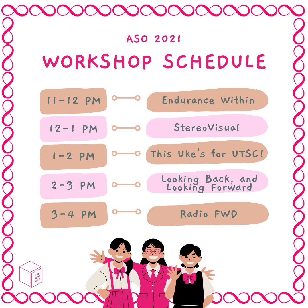 ARTSIDEOUT's tweet image. Who's Excited? Only 1 week left until #ASO2021 day. Join us and participate in workshops, exhibitions, and most importantly have fun!