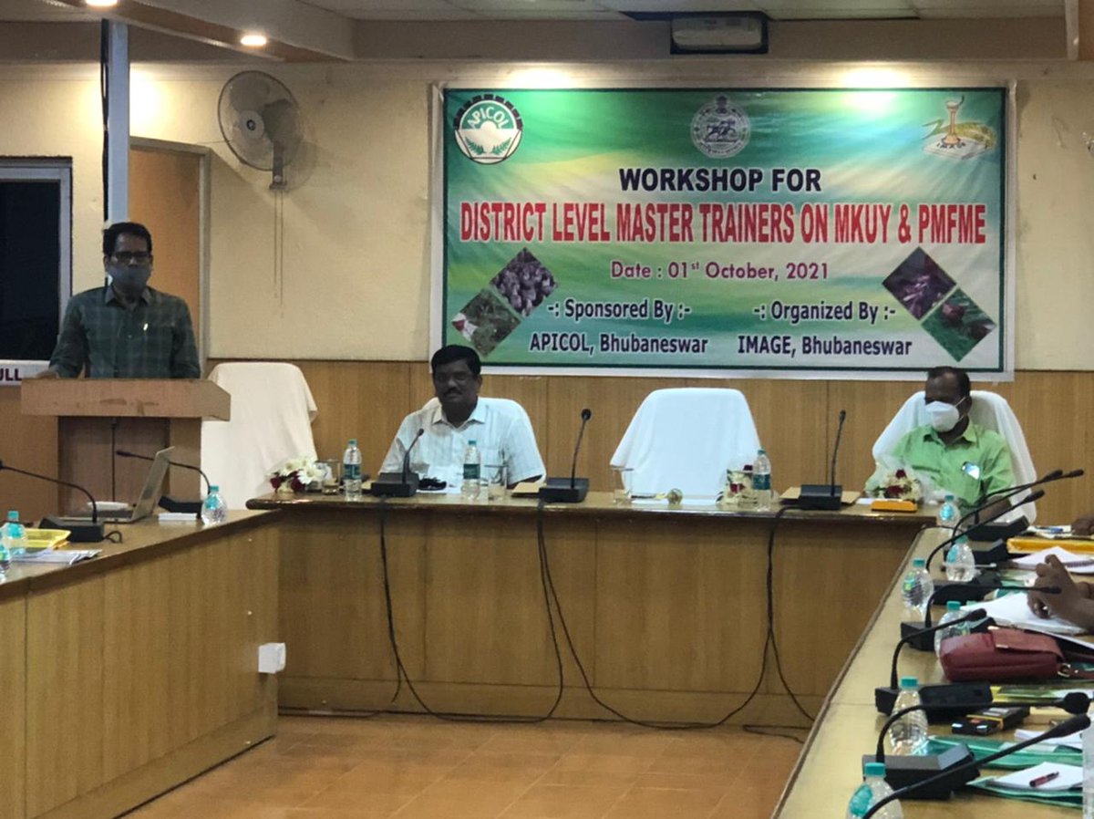 APICOL_Odisha's tweet image. Training of Master Trainers on MKUY &amp;amp; PMFME organised by APICOL at IMAGE on 1st October 2021 at IMAGE, Bhubaneswar.@krushibibhag @ApcOdisha @dr_arunsahoo @OdishaSecretary @Horticultureod1 @farddept
