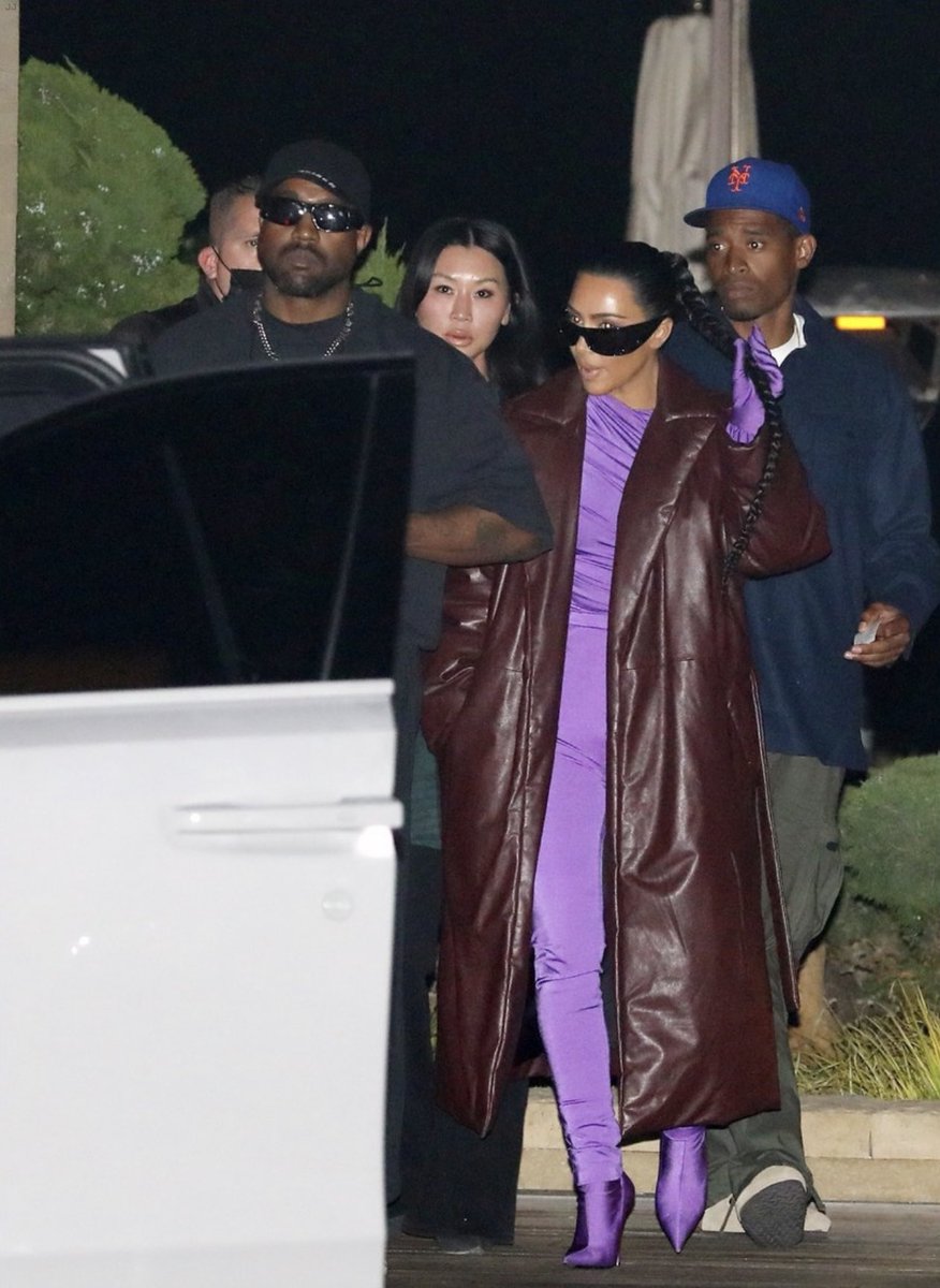 Kim, Kanye, Tracy &amp; Ray leaving dinner at Nobu in Malibu, CA on September 30, 2021.