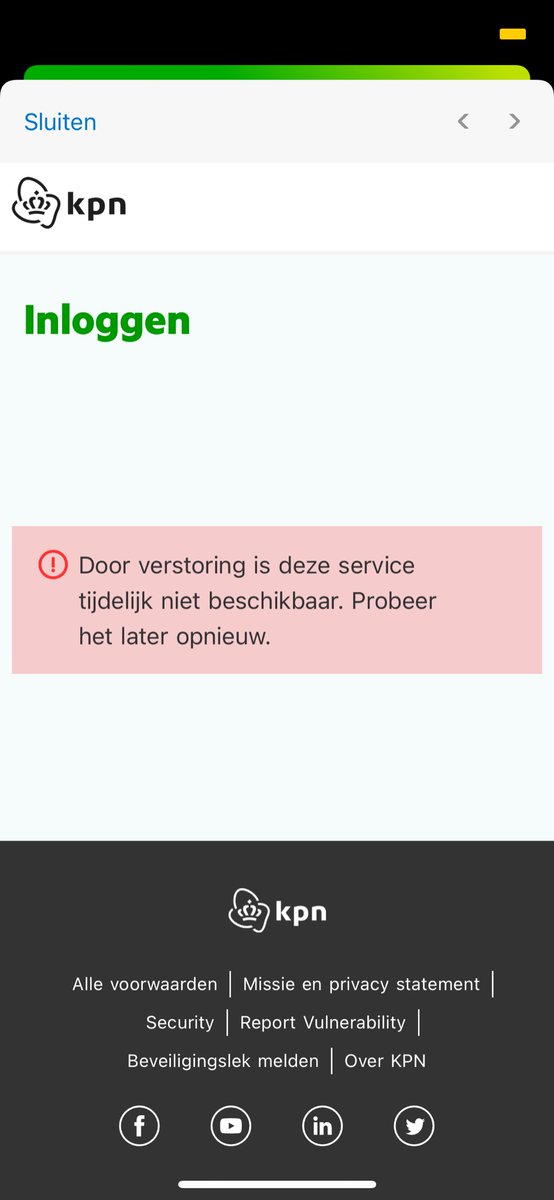 Beste <a href="/KPN/">KPN</a>,

Ik heb jullie app 1x per maand nodig, namelijk op de 1e om MB's te delen en dit is hoe ik elke maand de dienstverlening van de KPN ervaar terwijl er op zich niks mis is met jullie netwerk: