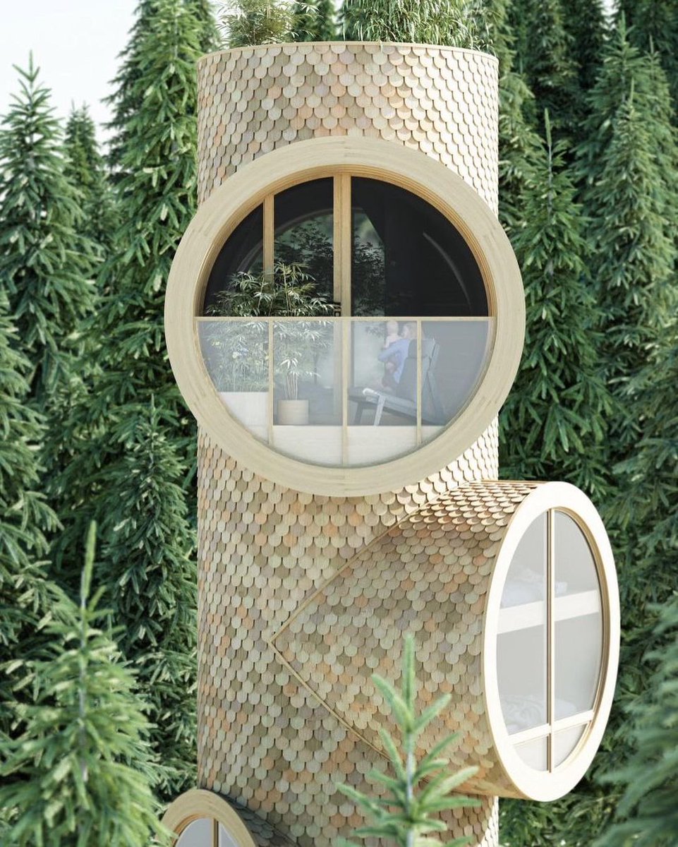 parametricarch's tweet photo. Bert, Designed By precht For Baumbau, Is Conceptual Modular Treehouse Shaped Like A Tree Trunk!
Join us at the Computational Design: NEXT 6.0 conference on October 2-3, 2021. Register Now: 🔗 https://t.co/9iNRlO8GTF
#StudioPrecht #ChrisPrecht #treehouse #house #home https://t.co/ztJtyRTgSA