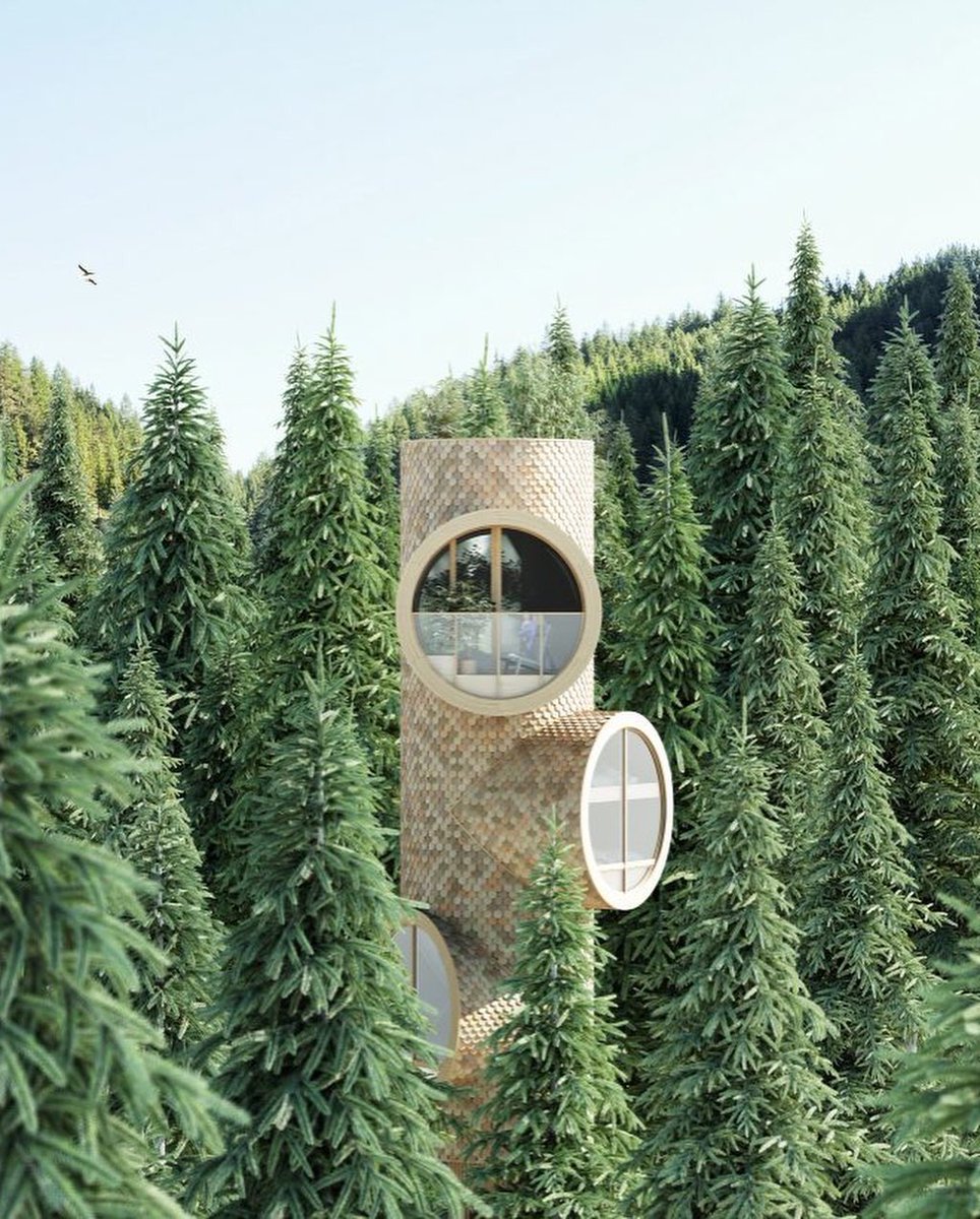 parametricarch's tweet photo. Bert, Designed By precht For Baumbau, Is Conceptual Modular Treehouse Shaped Like A Tree Trunk!
Join us at the Computational Design: NEXT 6.0 conference on October 2-3, 2021. Register Now: 🔗 https://t.co/9iNRlO8GTF
#StudioPrecht #ChrisPrecht #treehouse #house #home https://t.co/ztJtyRTgSA