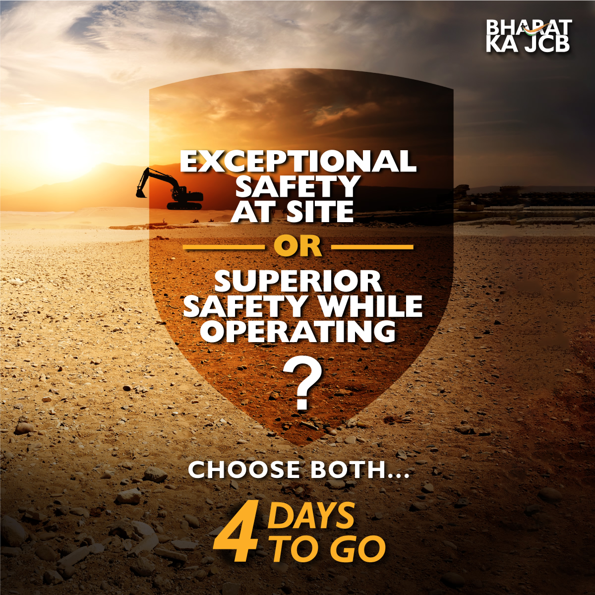 JCBIndiaLtd's tweet photo. Make Safety a non-negotiable priority with all new #JCB #Excavator. #ChooseBoth.

Stay tuned!

#DigLikeJCB #JCBKiKhudayi #BharatkaJCB #Quarry #Mining #JCBIndia https://t.co/2RtbToQo6n