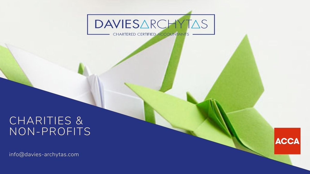 DaviesArchytas's tweet photo. Careful #accounting for charities &amp; non-profits is vital. With that in mind, we can help you to:

• ensure finances are managed carefully and systematically
• make sure no more tax is paid than necessary
• maximise income from investments and assets
• ensure compliance. https://t.co/QdKWHNeDWE