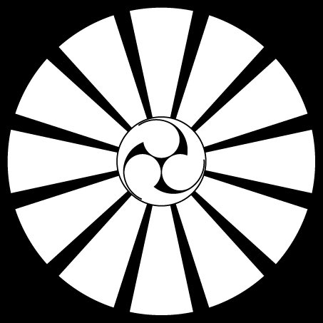 千代婆(三月の婆)と犬神(三月)の家紋 