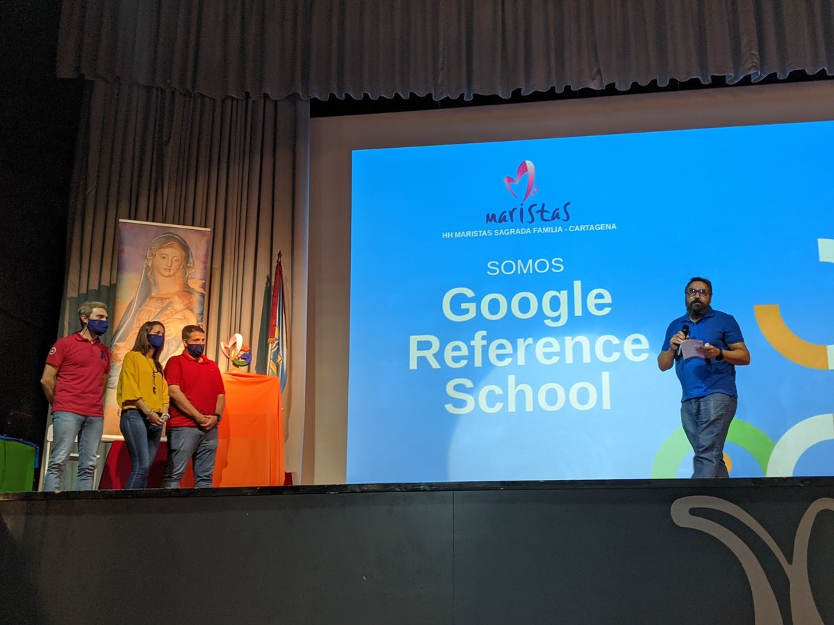 GonzaloETC's tweet photo. El Colegio Maristas Cartagena @MaristasCt se convierte en Google Reference School🎉Toda una referencia de un proyecto educativo innovador desde la pedagogía junto a una adopción de la tecnología al servicio del aprendizaje de manera segura y sostenible @Edelvives @Grupo_AEd https://t.co/1JMgdScAF2