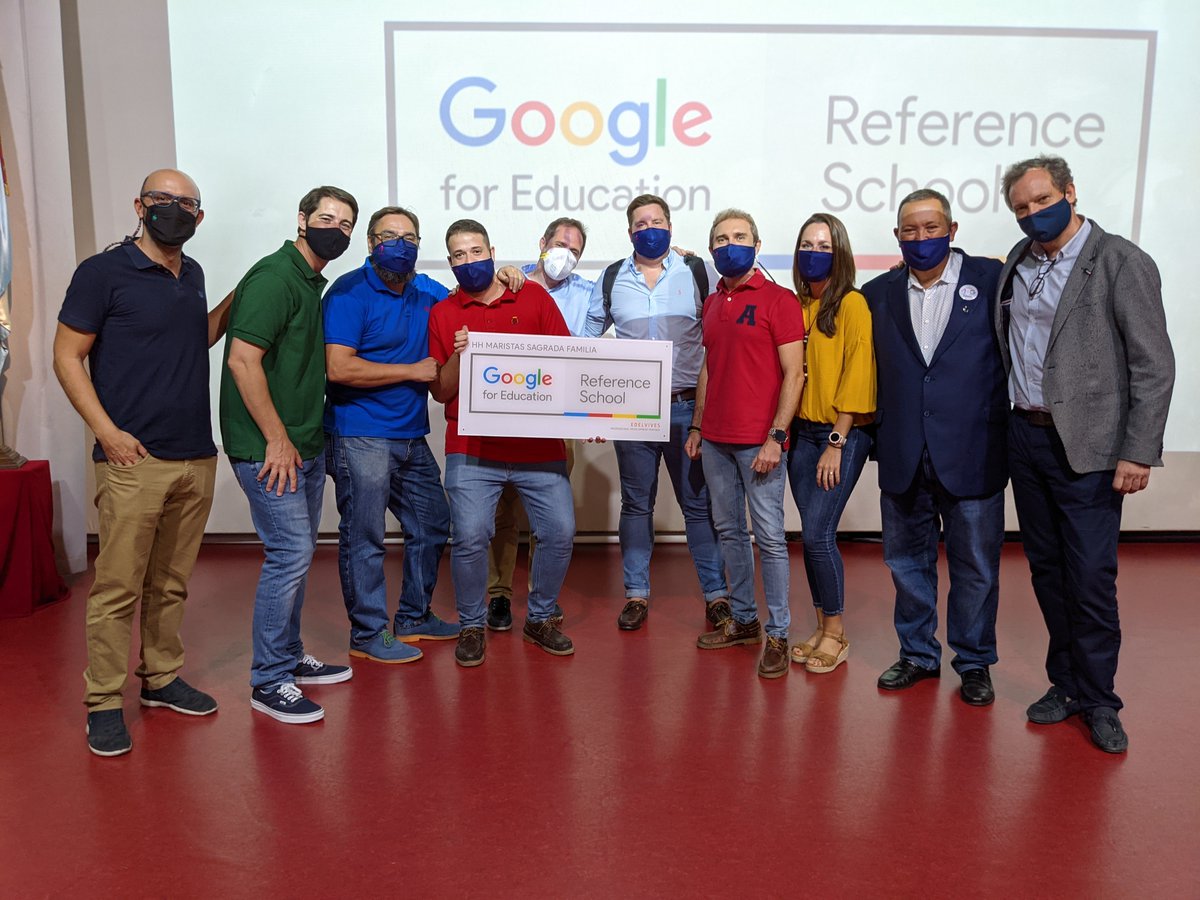 GonzaloETC's tweet photo. El Colegio Maristas Cartagena @MaristasCt se convierte en Google Reference School🎉Toda una referencia de un proyecto educativo innovador desde la pedagogía junto a una adopción de la tecnología al servicio del aprendizaje de manera segura y sostenible @Edelvives @Grupo_AEd https://t.co/1JMgdScAF2
