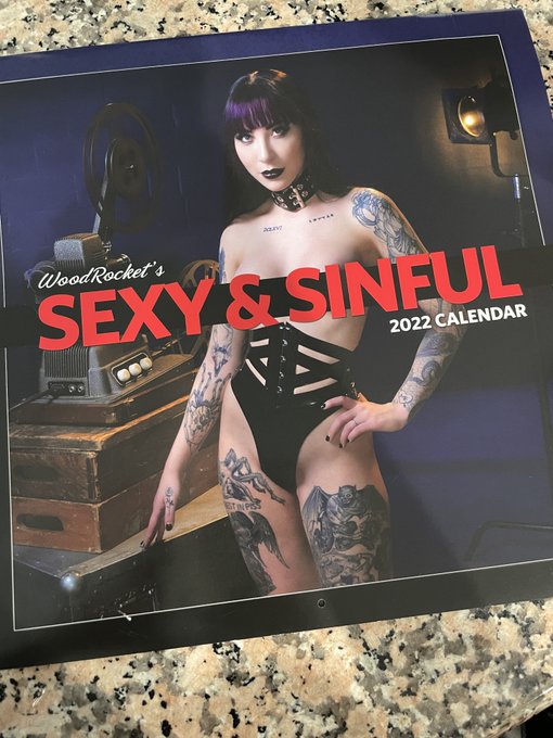 In case any of us live that long, I&rsquo;m in the 2022 @Wood_Rocket calendar 🖤 https://t.co/RWISUvcH0E