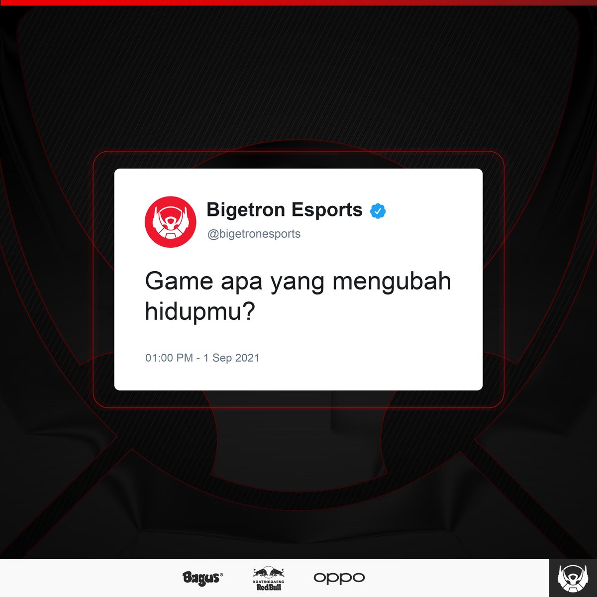 bigetronesports's tweet photo. Which game changes your life, Bigetroopers?
Tell us your story in the comment section below! 🥳
#WhichGame https://t.co/QFzh9YhDTe