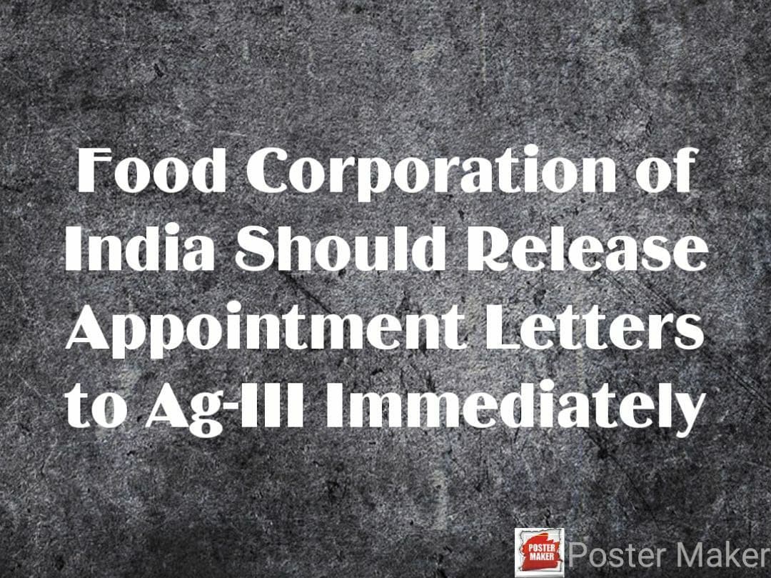 SubhasreeNaskar's tweet photo. Joining is our right🙏
#fcicat3waiting_joining
#wakeupfci
#fcicat3waiting_joining

@PMOIndia
@PiyushGoyal
@FCI_India
@CMD_FCI
@fooddeptgoi
@FCI_NorthZone
@fci_ne
@EastFci
@FciWest https://t.co/LCF0bVff8y