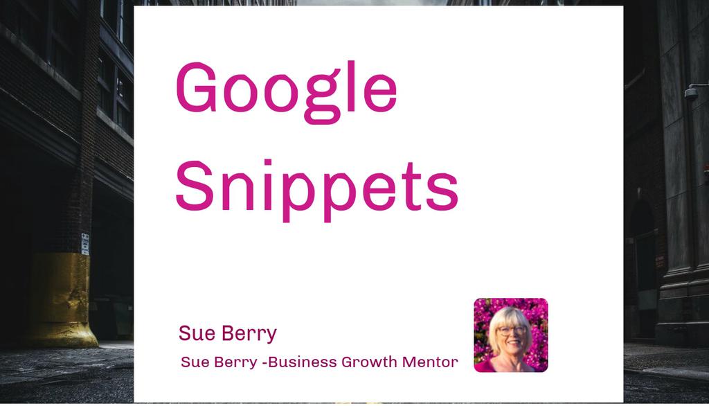 sueberry's tweet image. Want to use Google snippets to get more eyes on your website.
Read more 👉 lttr.ai/mux4
#GoogleSnippets #Businessgrowthmentor #Sueberry