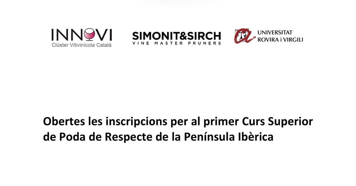 RocGramona's tweet photo. Per fi surt a la llum un projecte que portàvem anys treballant-hi. Tot un orgull veure tres entitats com @AcademiaPoda , @simonitesirch i @universitatURV organitzant el Curs Superior en Poda de Respecte. https://t.co/EB8EuK27bI https://t.co/QpPHnEjlTe