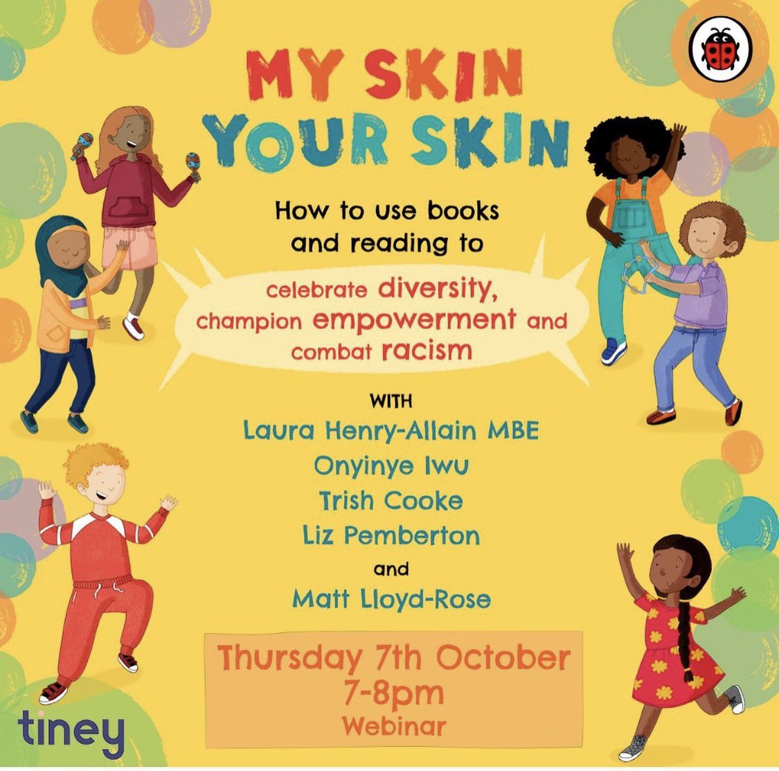 EYBLUK's tweet photo. 👏🏽2 of @EYBLUK founders @lizpemtbnm &amp; @LauraHAllain are taking part in this event. 

📚With THE Trish Cooke (Author, So Much) 

🎨@onichum awesome Illustraor. 

🖋Matt Lloyd-Rose @tineyco 

📚With @ladybirdbooks  book via this link https://t.co/piOG0qXpJU #BHM #BlackHistoryMonth https://t.co/nZ9GJf3HHW