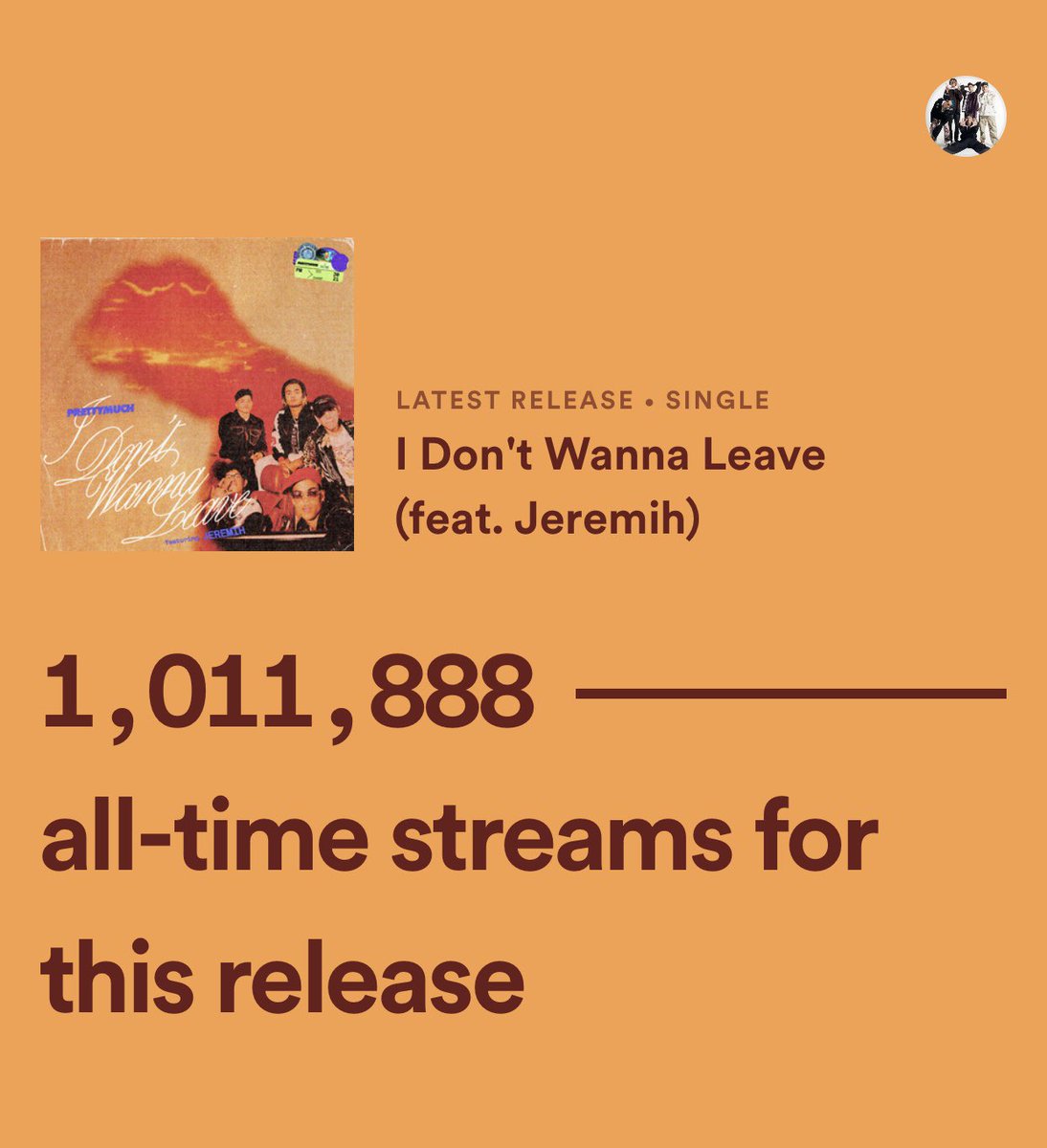 _PRETTYMUCH_JP's tweet photo. 新曲「I Don't Wanna Leave」をリリースした @PRETTYMUCH 💗
「今年最も早く100万回再生された楽曲の一つになったよ💪
まだまだたくさん聴いてね💕」
と投稿しています✨
最新曲「I Don't Wanna Leave」たくさん聴きまくろう🎵
🎧https://t.co/I7rT7ffC0g
#IDWL #PRETTYMUCH https://t.co/MNRObuBQwk