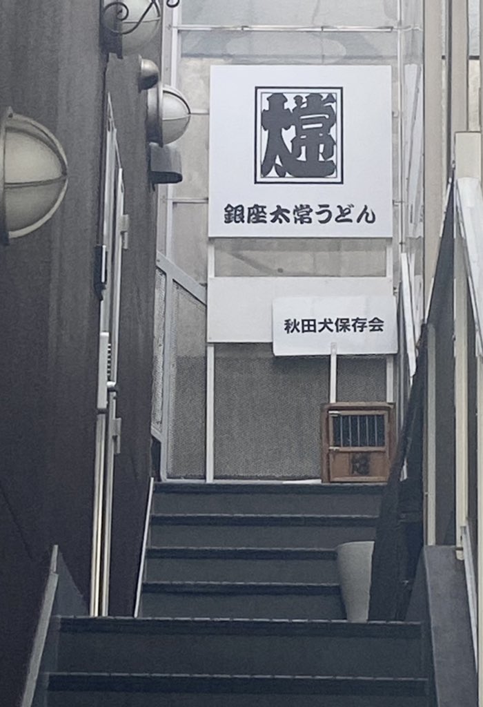 吉田悦花 Edo Sobalier 明るく元気に働く柴犬さん 川北さんご夫妻がオーナーをつとめる 絶品手打ちうどん店 銀座 太常うどん 秋田犬保存会東京支部長でもある 川北様と私は日本犬つながり 店内には 青果市場で働く 柴犬さんたちのイラスト