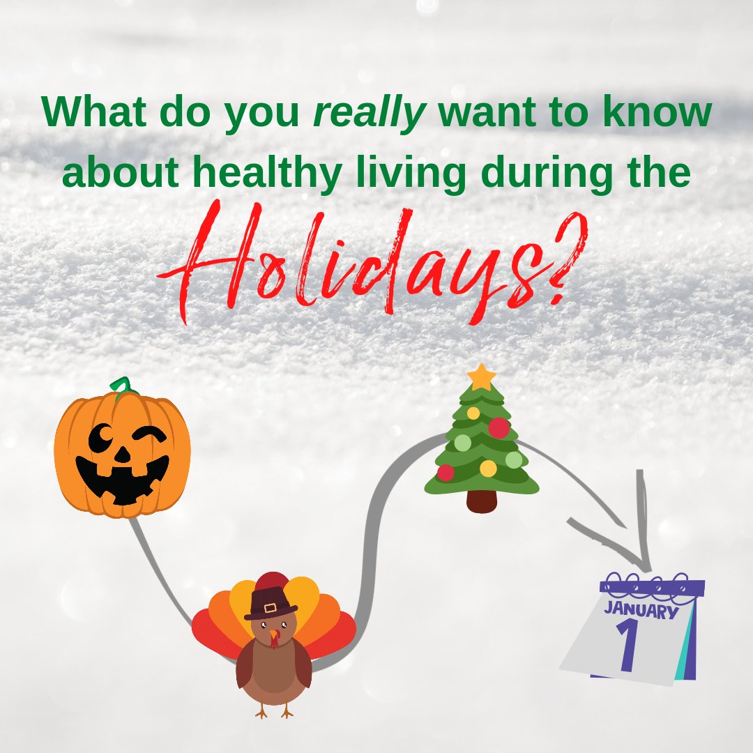 Hey friends! I'm curious, what are you biggest concerns about healthy living during the holidays?