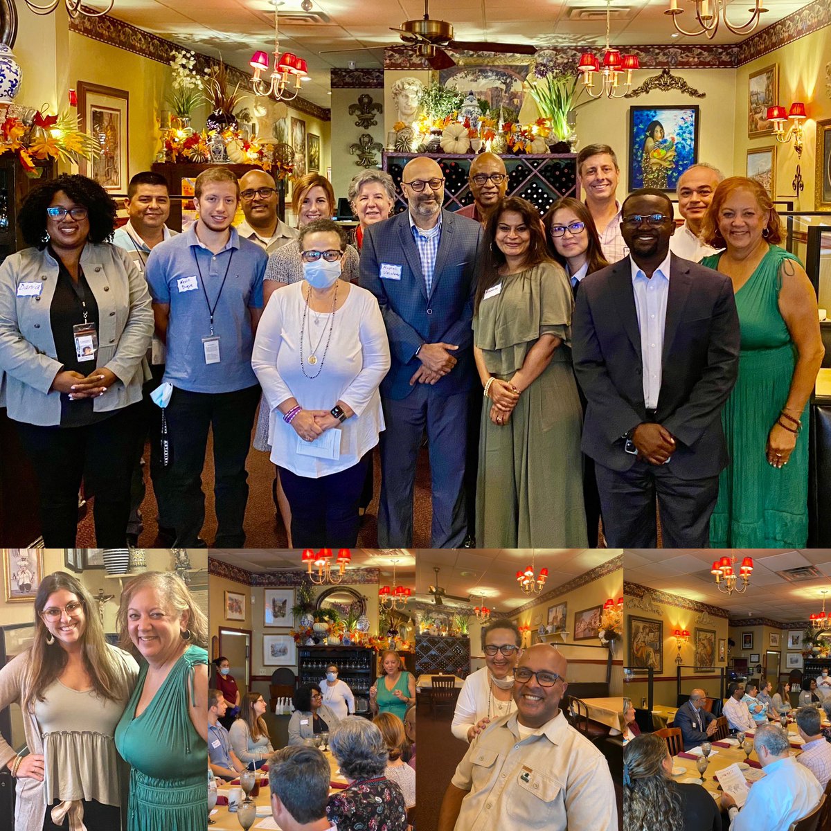 MyForsythMag's tweet photo. Hispanic Heritage Month Lunch En Familia with a phenomenal group of community leaders. #oneforsyth @forsythchamber https://t.co/jqwU9BbHYE