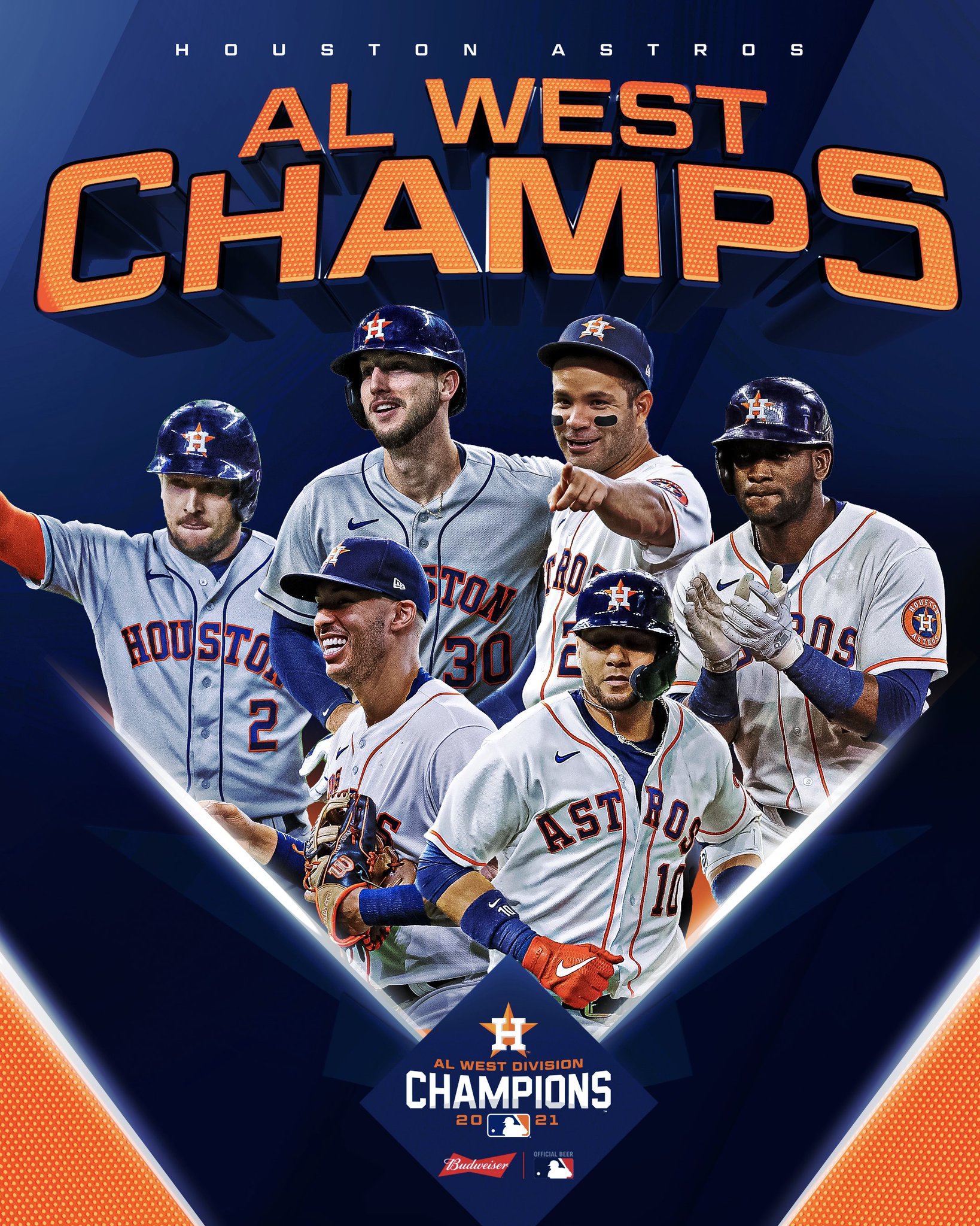Official Houston Astros American League West Division Champions