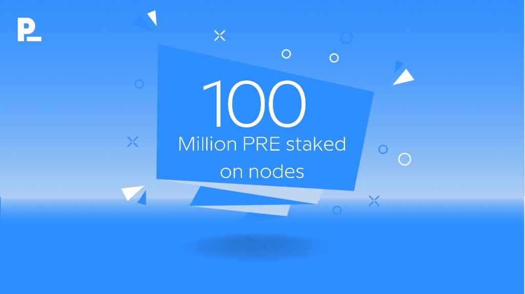 presearchnews's tweet photo. You continue to blow us away, Presearchers. Over 100M PRE Staked on nodes.

More than 20% of the PRE that will ever be in circulation are now staked on nodes.❤️ Keep it going 🚀 https://t.co/C7Nz9nC7fo