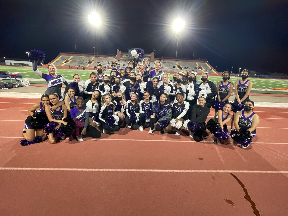 MHS Spirit in full effect! Football game night. We love the cheerleaders and the dancers.