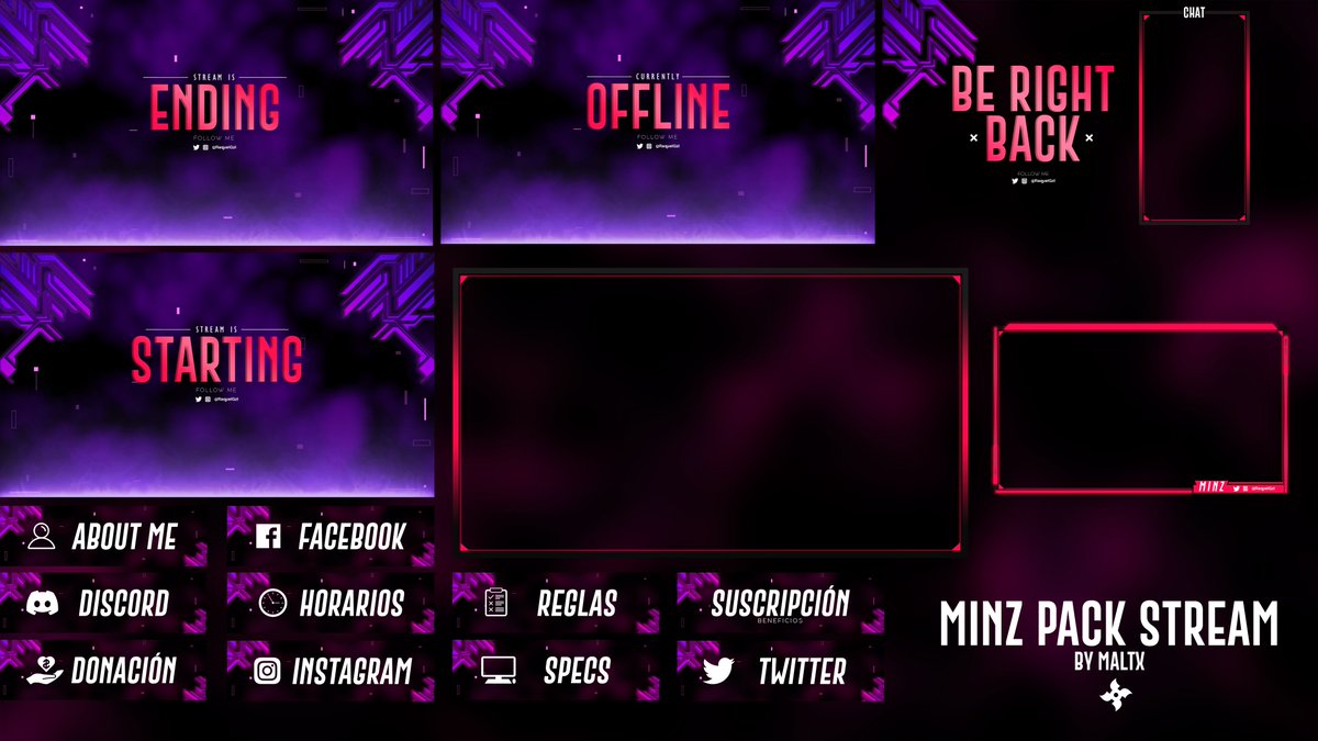 Maltx__'s tweet photo. Stream Pack para Minz, pueden pasar a verlo justo ahora en su canal de Twitch! 🤠

https://t.co/s4zchaBoY4 https://t.co/w3PmFk781G