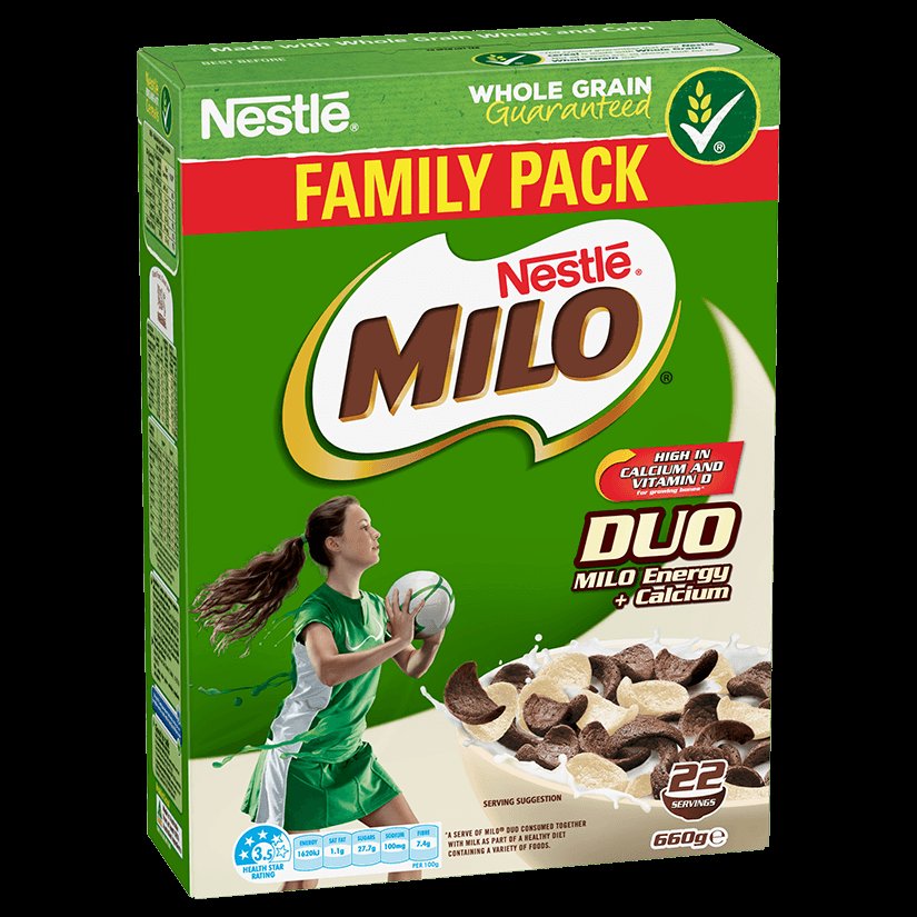 ABeeAssassin's tweet photo. @CaptainSparklez Milo cereal (specifically the Duo variety). The only time I ever have any other cereal is when there is no Milo cereal available. https://t.co/ZWWZq7lBGJ