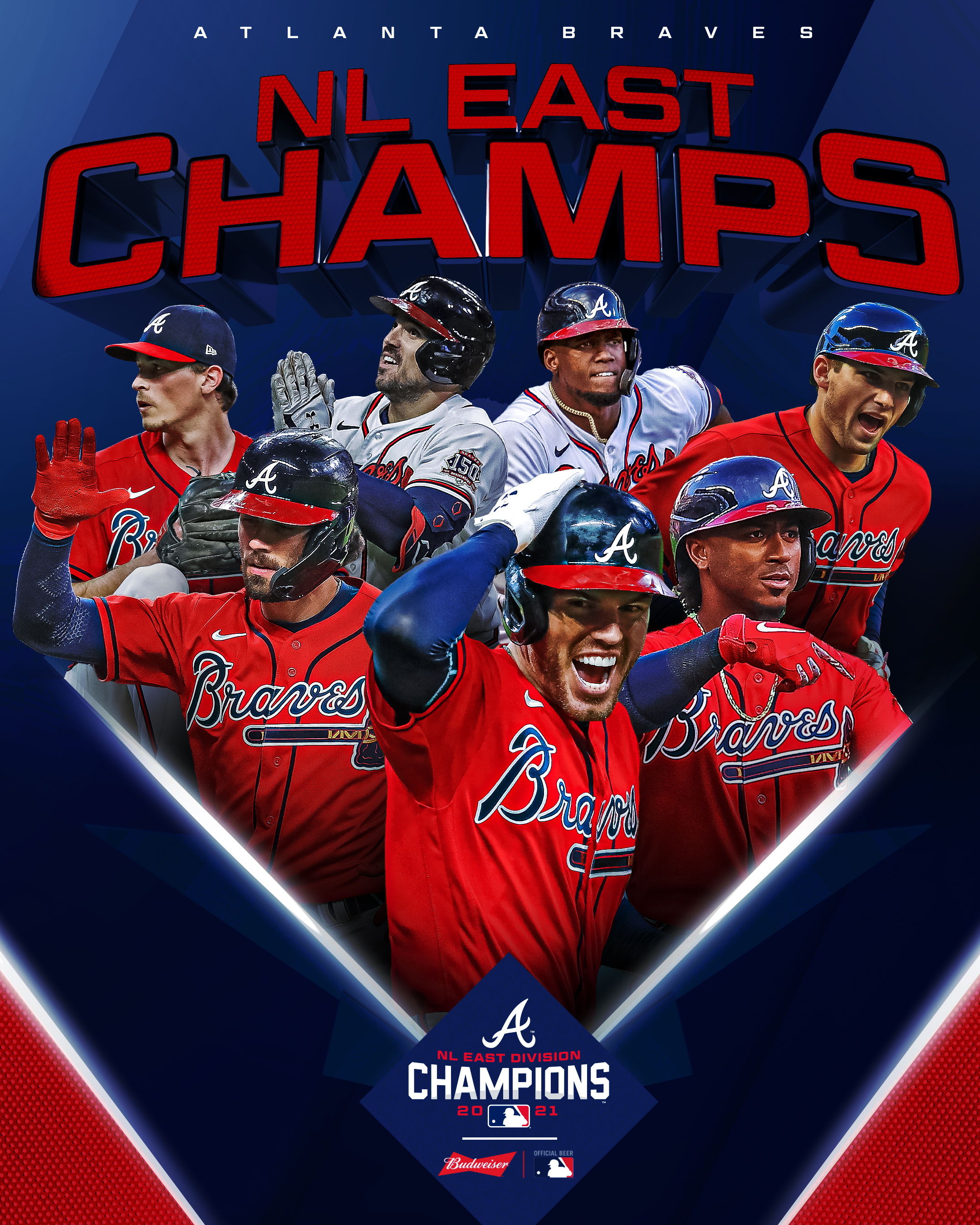 MLB on X: FOUR straight NL East titles for the @Braves! #CLINCHED   / X