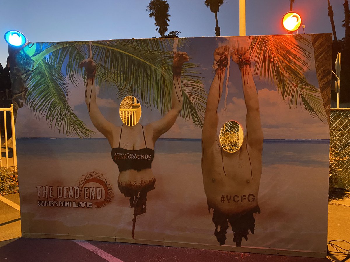 Park_Journey's tweet photo. Ironically enough, the first stop at Ventura County Fear Grounds is The Dead End. Drinks. Food. Photo ops and more. #FaceYourFears #FearGrounds #VenturaCountyFearGrounds https://t.co/g9b9sdAu8f