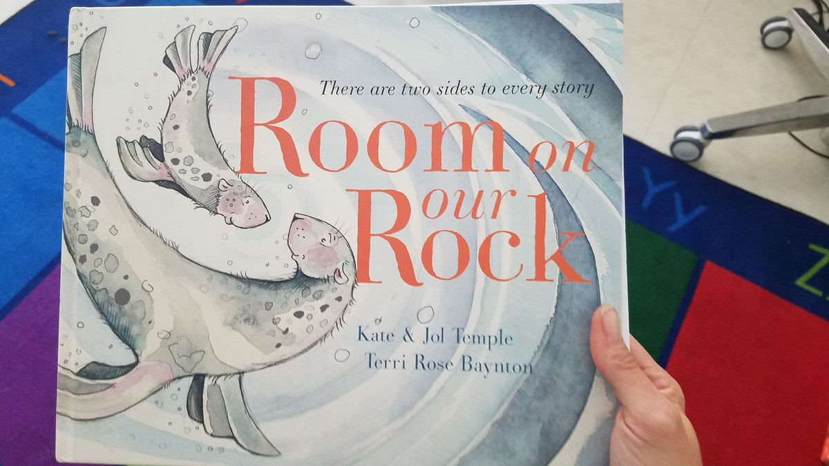 If you've never read this story, you're missing out! It is short and simple, but very powerful. Read it front to back, it tells a story of exclusion. Read it back to front, and it tells a story of inclusion. Led to good class discussion. #roomonourrock