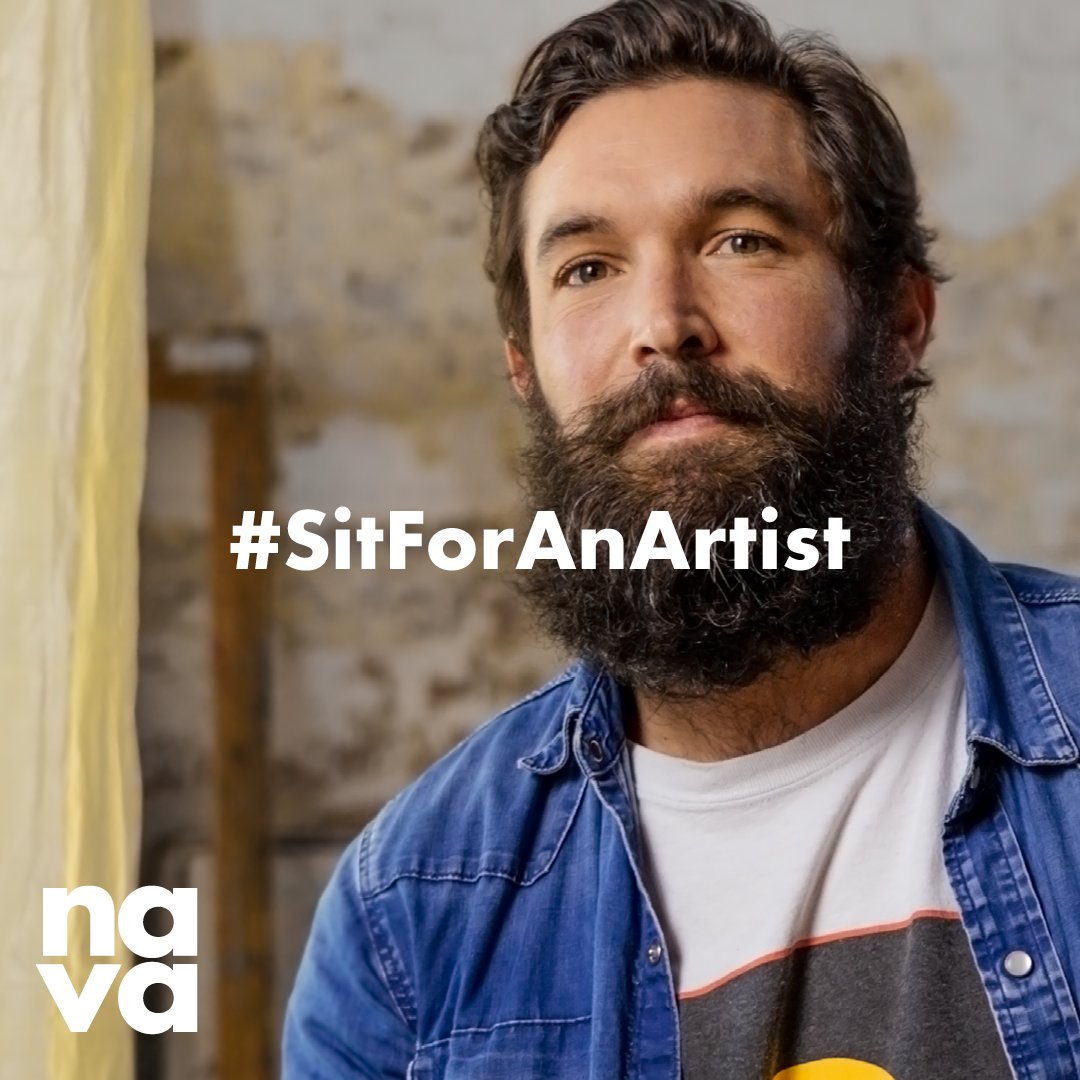 NAVAvisualarts's tweet photo. Worimi visual artist Dean Cross says, "I draw personal strength from knowing that our culture, Aboriginal culture, has survived things like this and worse through community and through engaging in culture.” #SitForAnArtist 🔗 https://t.co/ASuX79vM1N https://t.co/xfsiSZCcEG