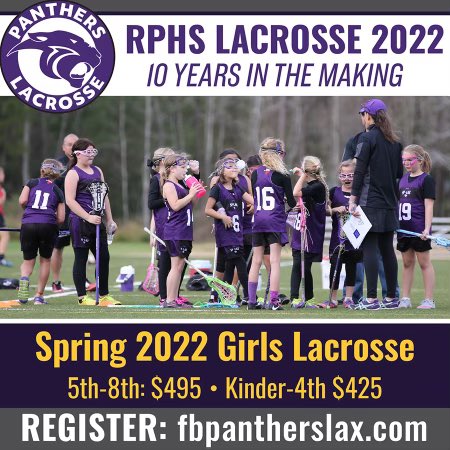 FBPanthersLax's tweet photo. Lady Panthers are back!! Join us for spring 2022. Register on https://t.co/8yVUlVXr0d https://t.co/WSKMHwlnTQ
