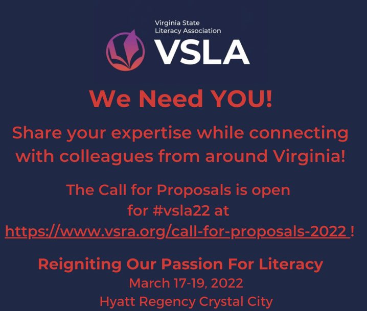Virginia State Literacy Association tweet media