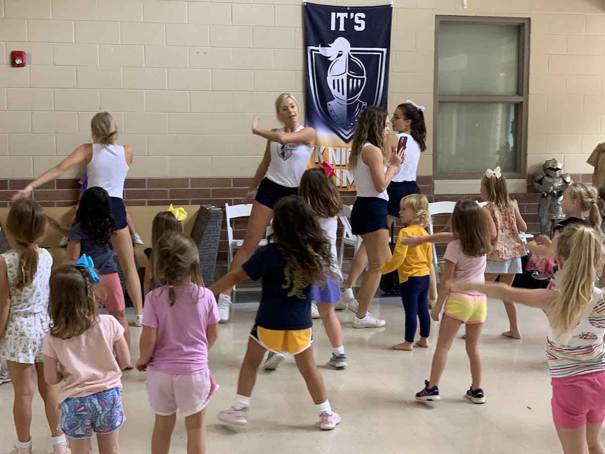 TALowerSchool's tweet photo. Mini cheer camp has been so much fun this week! We can’t wait to see them perform on Monday night!! Thank you TA Varsity Cheerleaders!
@TAMiddleSchool @taknightsfan @TA_Athletics https://t.co/nmWZZW95Qx