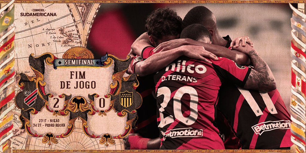AthleticoPR's tweet photo. 🌪️ ESTAMOS DE NOVO NA FINAL DA #SULAMERICANA!!! 
ORGULHO DE SER ATHLETICANO! 
🔴⚫️ 

#VamosFuracão #Sudamericana https://t.co/9dQwVhzcNE